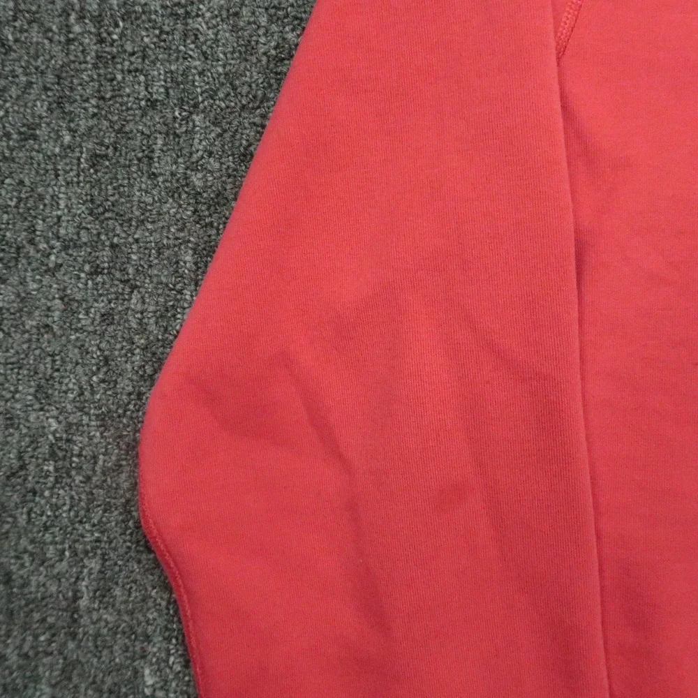Polo Ralph Lauren Sweatshirt Men Large Red Crew Pullover Sweater Jumper Embossed